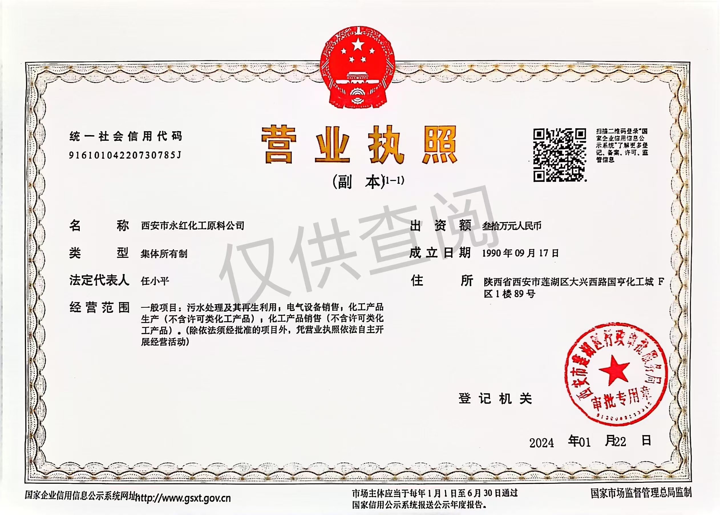 企业营业执照
